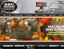 Tablet Screenshot of abcmotors.com